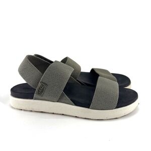 KEEN Women's Elle Backstrap Platform Sandals 8.5 Olive Green